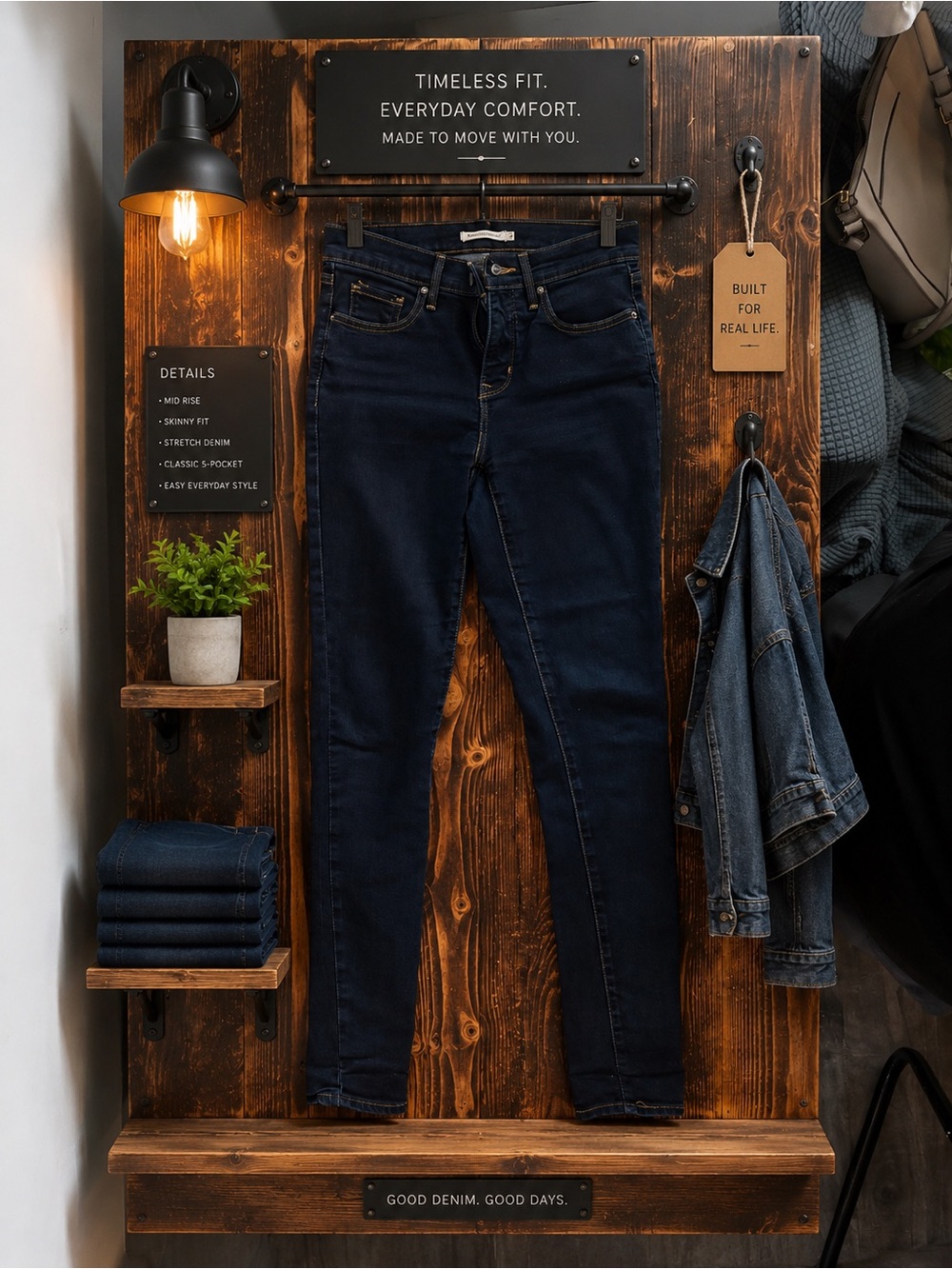 Levi's Deep Indigo Skinny Stretch Jeans